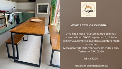 Mesa Estilo Industrial