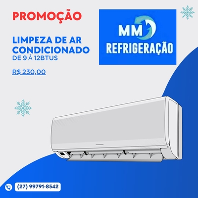Limpeza de Ar Condicionado 9-12 btus