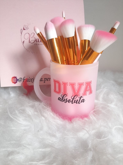 Caneca jateada rosa 325ml